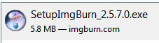 Setup Image Burn Icon